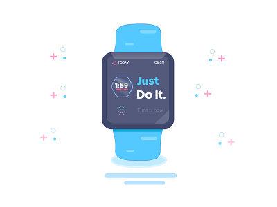 Smart Watch for smart people clean graphicdesign illustration watch