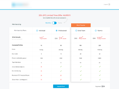 pricing plan design