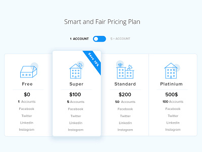 pricing plan design clean graphic design icon pricing plan simple ui ux