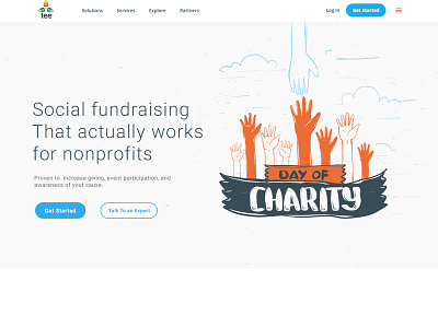 Charity organisation clean graphic design illustration simple