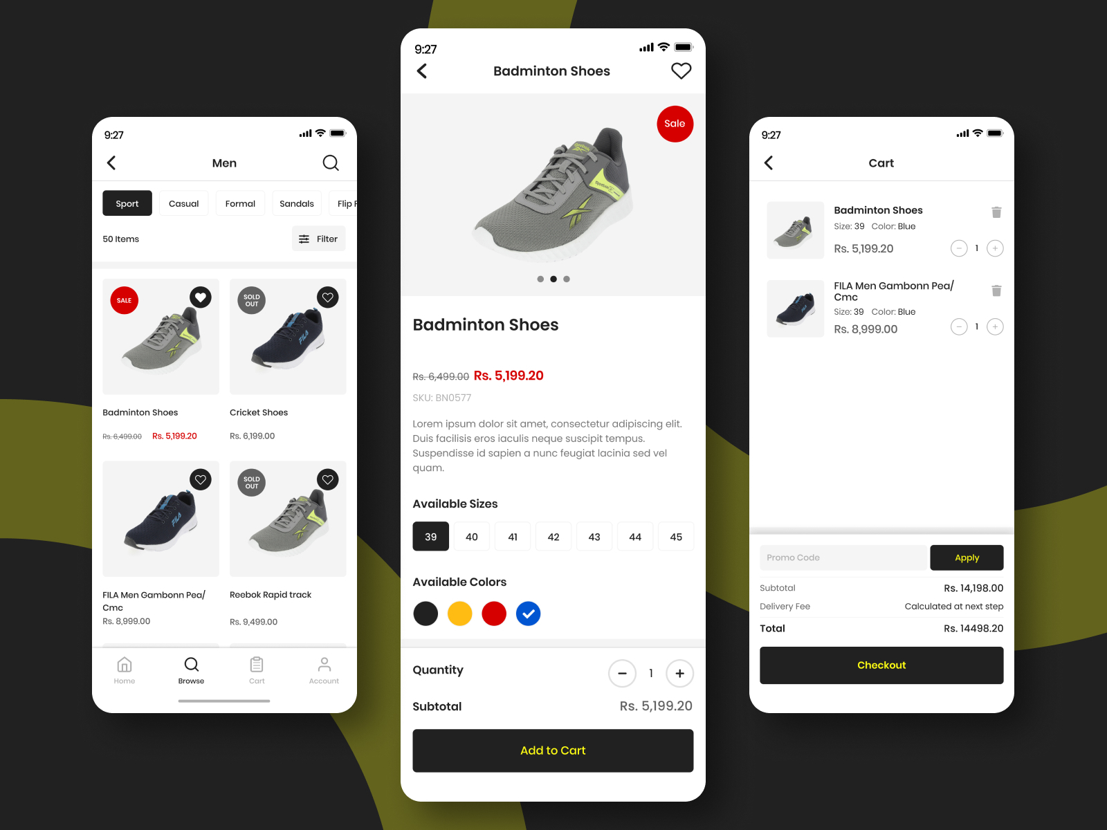 Ecommerce App - Costume & Shoes by Konekt on Dribbble