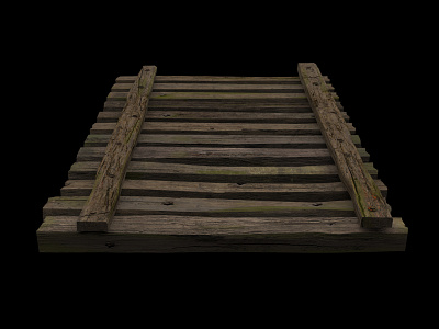 Old Bridge 3d art gaming lowpoly modeling