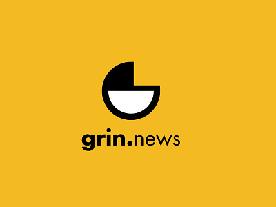 Grin News - Logo design branding grin news identity logo logo design news agency