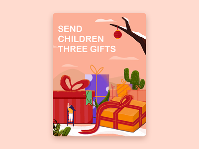 Send children three gifts design illustration ui 插图 设计