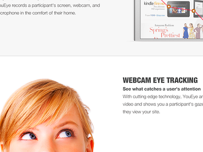 YouEye Site Homepage re-design, concept.3