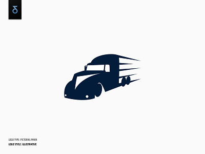 Logistics logo - illustrative brand branding delivery design etch icon illustration logistics logo logo design logos logotype lorry mark symbol transport typography ui ux vector