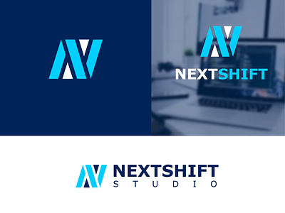 NextShift Studio Branding agency logo brand kit branding graphic design logo logo design mraketing logo vector