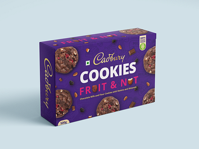 Cadbury Cookies Box Redesign box design branding cadbury box redesign cadbury cookie cookies box design food package design graphic design illustration package design vector
