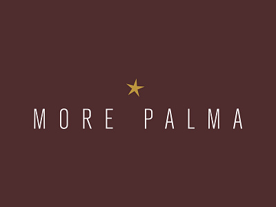 More Palma branding graphic design logo print