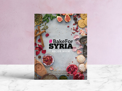 Bake for Syria Cookbook cookbook graphic design print publishing