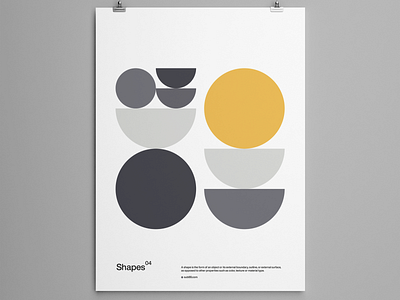 Shapes 04 Bauhaus Poster bauhaus design helvetica illustration minimal poster poster design swiss typography vector