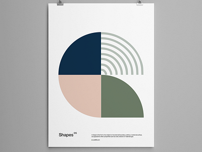 Shapes 05 Bauhaus Poster bauhaus design helvetica illustration minimal poster poster design swiss typography vector