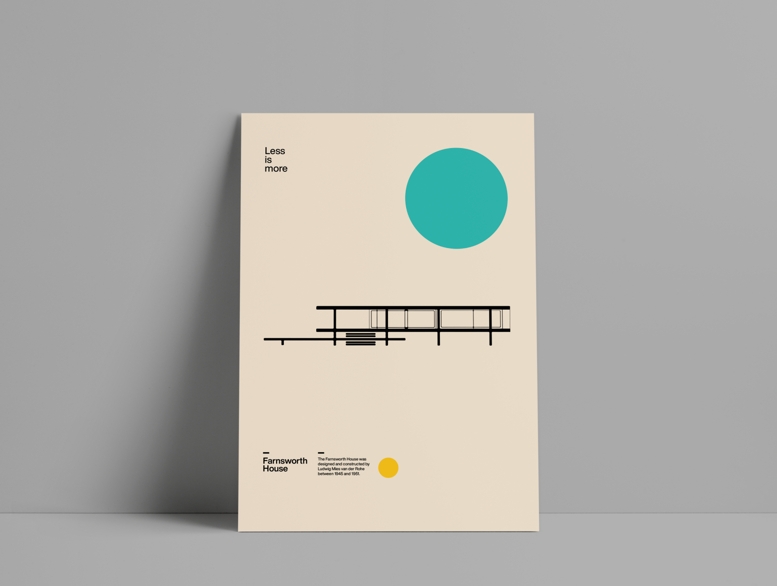 Farnsworth House Poster by Sub88 on Dribbble