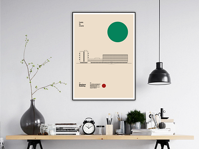 Bauhaus Dessau building - Walter Gropius - Poster