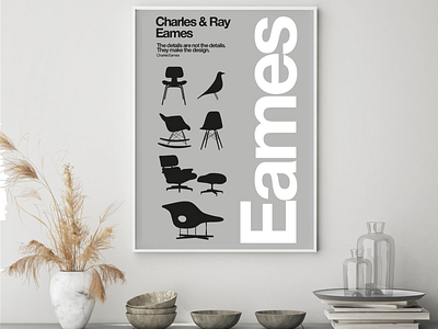 Eames Chair Collection Poster