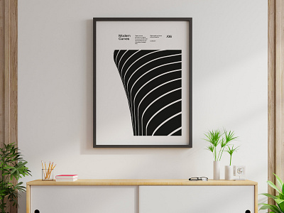 Modern Curves 06, Modern Architecture Design Poster