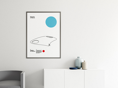 Teshima Art Museum Minimal Modern Architecture Poster