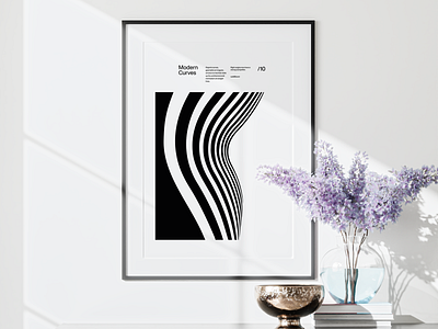 Modern Curves 10, Modern Architecture Design Poster