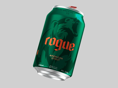 Rogue bear beer california packaging