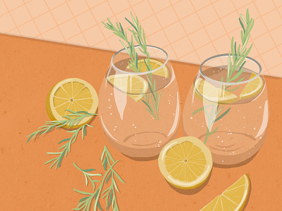 Gin and Tonic Illustration