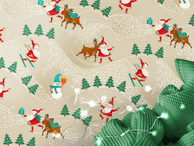 Merry Christmas. Textile Pattern