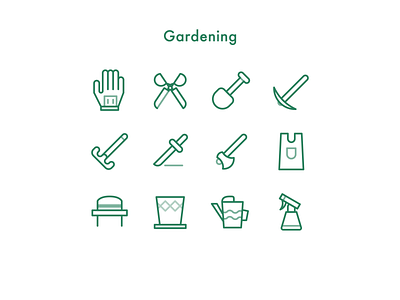 Gardening design icon