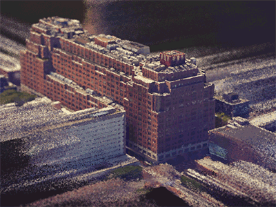 111 Eighth Ave 3d 3d scanning building google isometric new york voxels