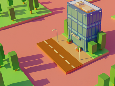 Low poly building