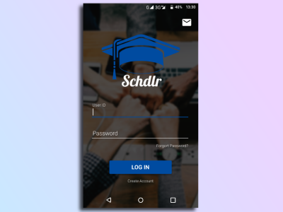 Schdlr Login Screen graphic design login screen splash screen ui