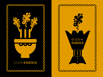 Oudh Essence Logo golden logo logo design