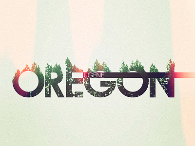 Eugene Oregon eugene font graphic design nature oregon tree type typography