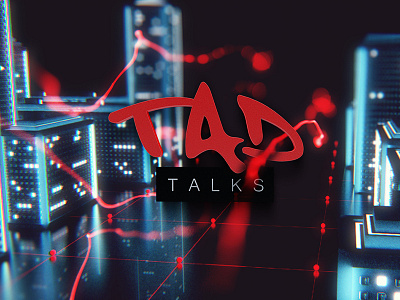 TAD Talks update 2 after effects cinema 4d city graphic design minimal motion graphic night tron