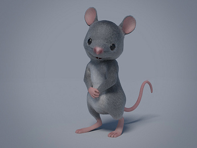 Mouse Close Up 3d arnold c4d c4dtoa character cinema 4d minimal mouse