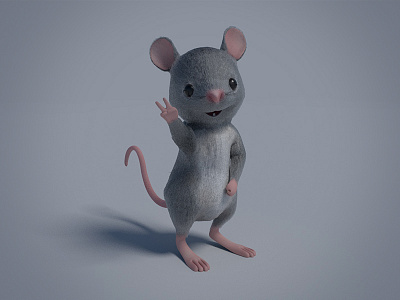 やった ぜ 3d arnold c4d c4dtoa character cinema 4d minimal mouse