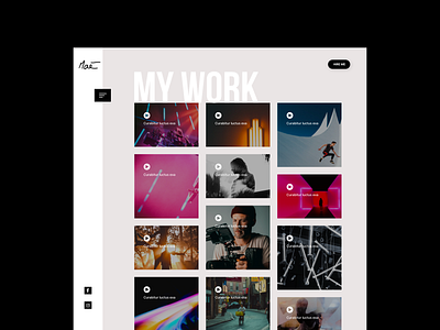 Portfolio Concept - Exploration 01 app clean concept dashboard design figma interface minimal portfolio portfolio design sketch ui uiux ux web webdesign website