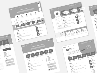 Wireframe Intranet Exploration app dashboad design grayscale interface intranet landing page minimal mockup prototype prototyping ui uiux ux web webdesign website wireframe wireframe design wireframing