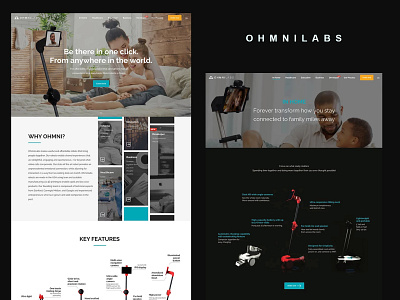 OHMNILABS Website black kambria ohmnilabs uidesign uiux web design