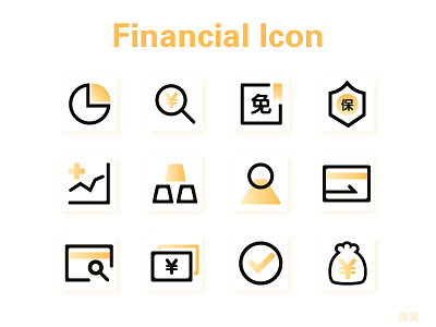 Financial icon icon