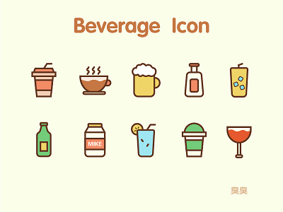 Beverage Icon illustration 插图