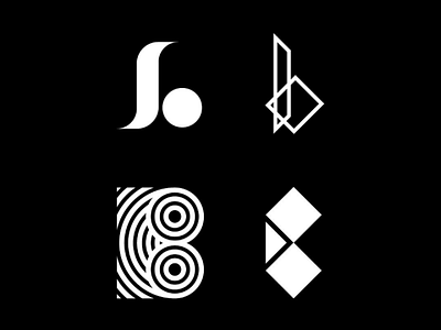 Experimental Type: 'bB' design experimental flat graphic design logo type typography
