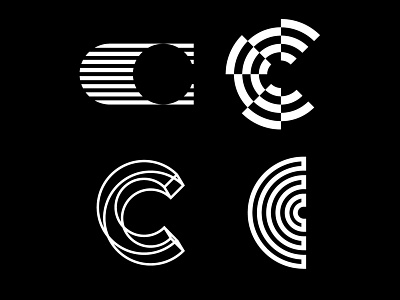 Experimental Type: 'cC' branding design experimental graphic design illustration logo logodesign logodesigner typography