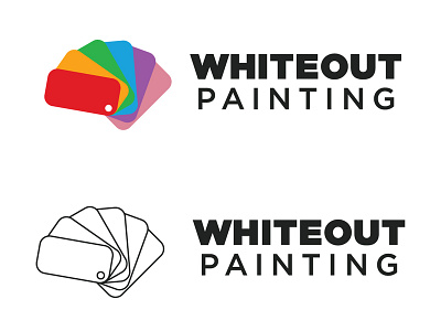 Whiteout Painting Logo branding brandmark design flat graphic design icon identity design logo logodesign logodesigner mark type typography