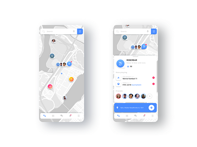 Search Bar for Games interface mobile app sketch uiux