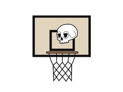 Skull bball basketball free throw skull