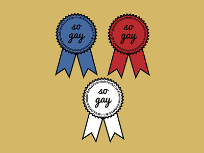 So Gay Ribbons awards gay lesbian lgbtq pride queer rainbow ribbons trans