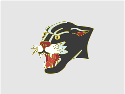 Panther Head mascot mascot logo panther traditional tattoo