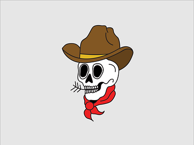 Howdy cowboy howdy skeleton skull western