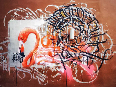F for Flamingo art street