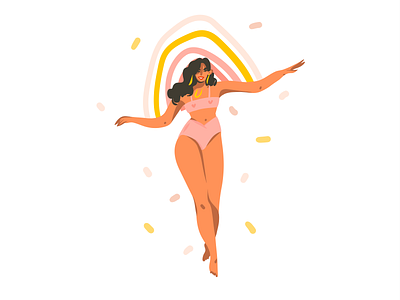 Dance abstract adobe draw art cartoon character dance design digital art digital painting girl illustration illustrations ipad pro people summer vector