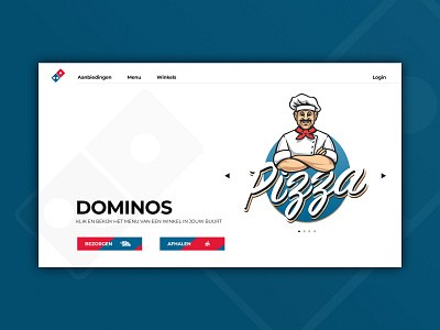Domino's Netherlands - Web Design design dominos interface design ui uidesign ux ux design uxui web design webdesign website design